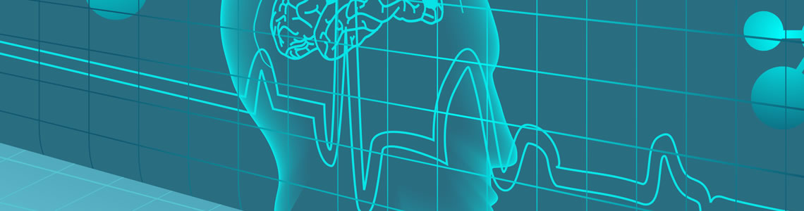 Brain with heart monitor
