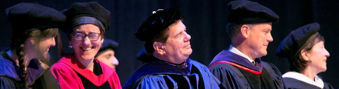 Maine Law faculty at graduation.