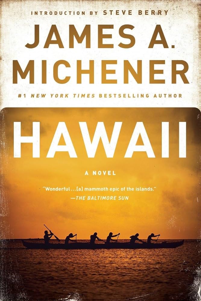 Photo of the cover of Hawaii by James Michener